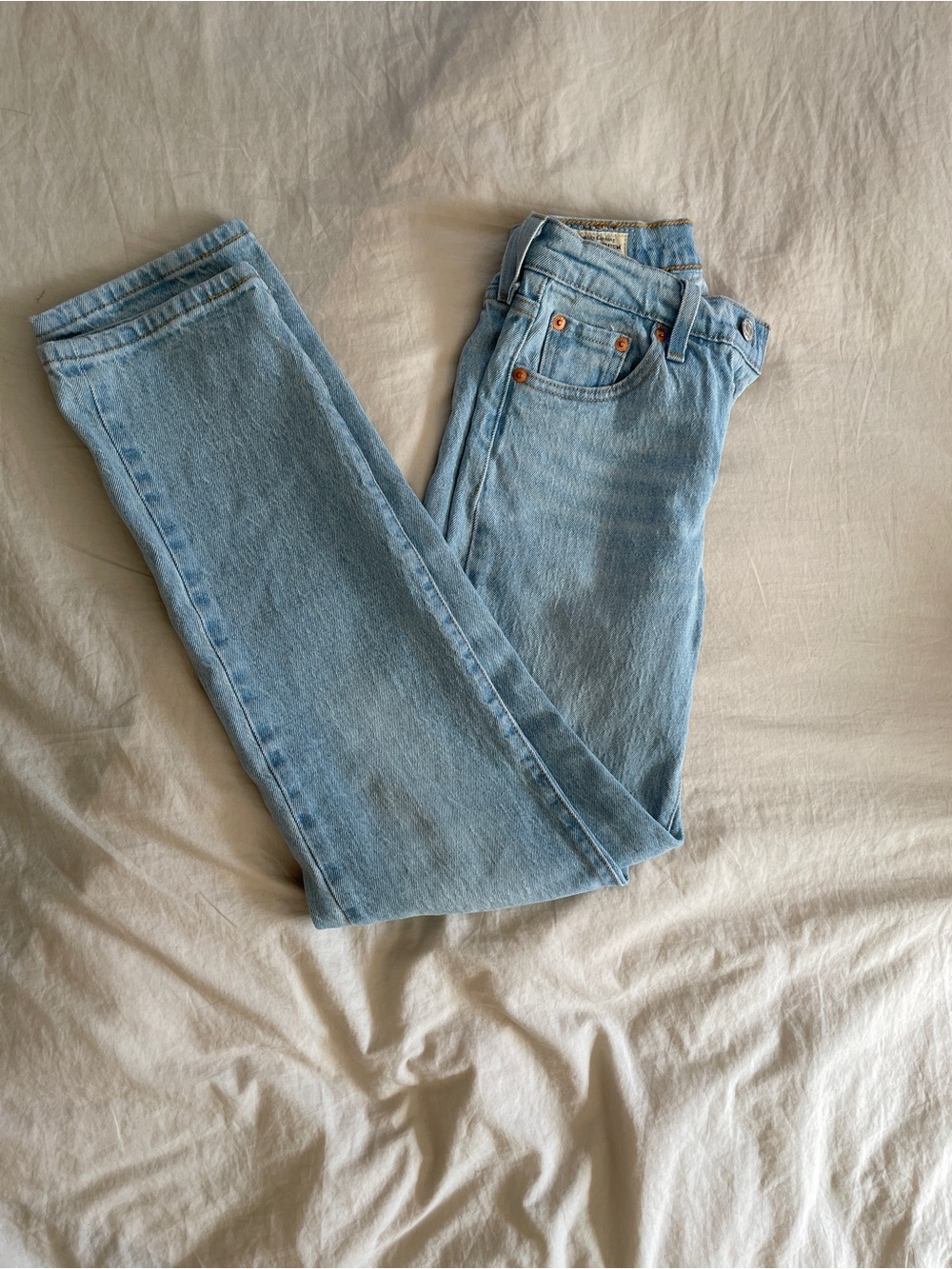 Levi's Women's High-Rise Light Wash Button-Fly Jeans